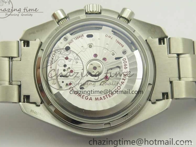 0217 UrbanChic Speedmaster Moonwatch OMF 1:1 Best Edition White Dial Black Hand on SS Bracelet A 8045